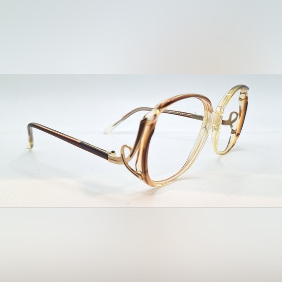 Vintage Ashley Street Celina Brown Translucent Oval Sunglasses Frames Only